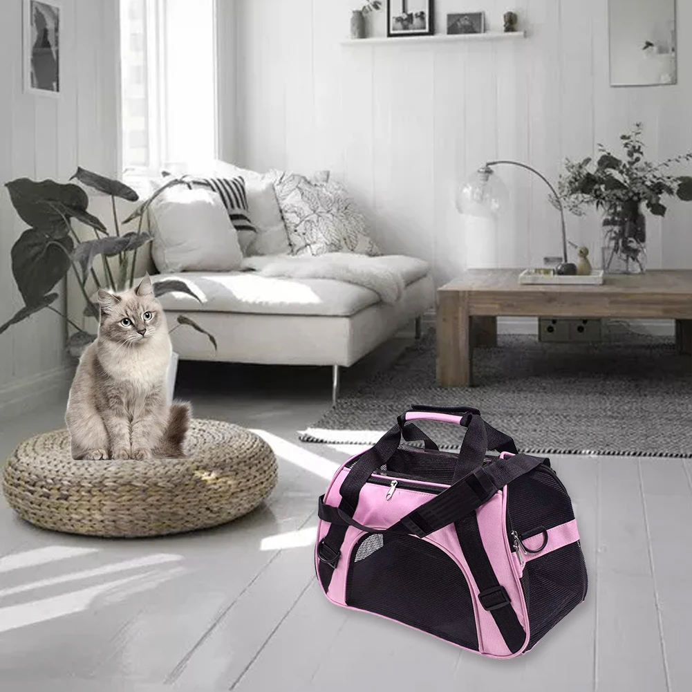 Soft-Sided Carriers Portable Pet Bag Pink Dog And Cat Carrier Outgoing Travel Breathable Pets Handbag Handles Shoulder Strap
Soft-Sided Carriers Portable Pet Bag Pink Dog And Cat Carrier Outgoing Travel Breathable Pets Handbag Handles Shoulder Strap