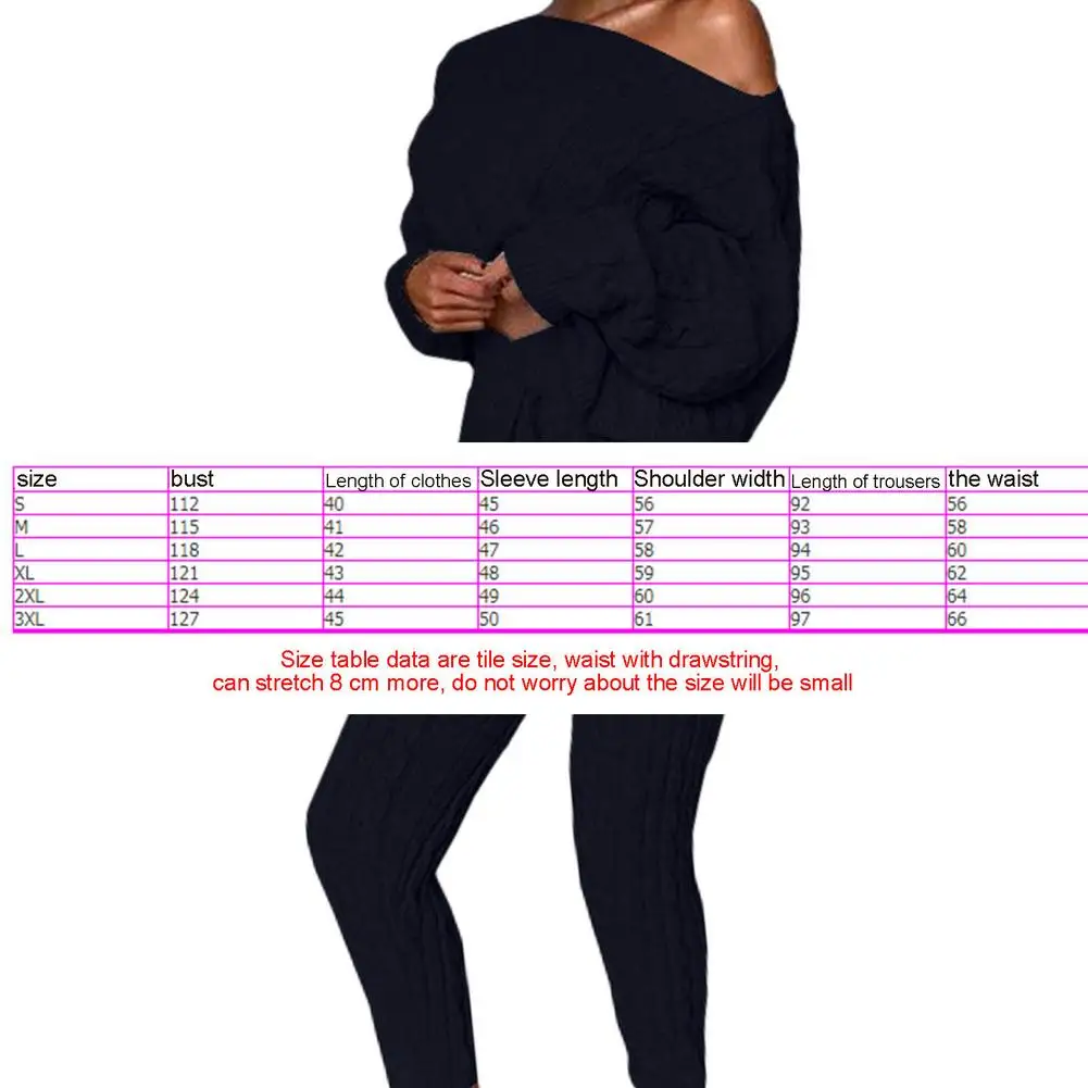 Women Fashion Round Neck Sweater Pants Suit For Autumn Winter Suits Long Sleeve Sets Comfortable Warm Clothing
Women Fashion Round Neck Sweater Pants Suit For Autumn Winter Suits Long Sleeve Sets Comfortable Warm Clothing