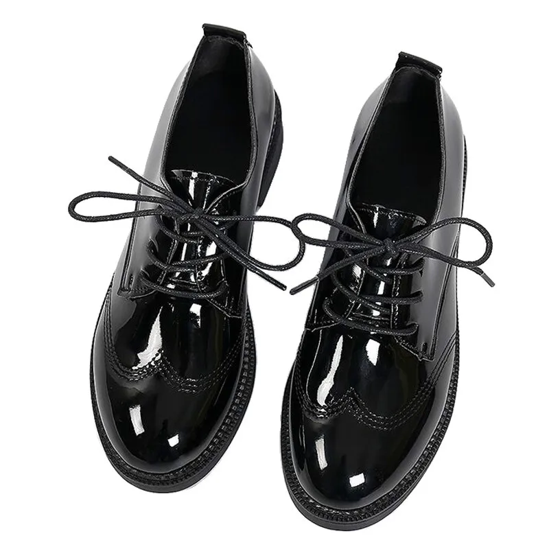 Autumn Spring Women Oxford Flats Shapes Brogue Leather Full Black Office Outsole Female Shoes
Autumn Spring Women Oxford Flats Shapes Brogue Leather Full Black Office Outsole Female Shoes