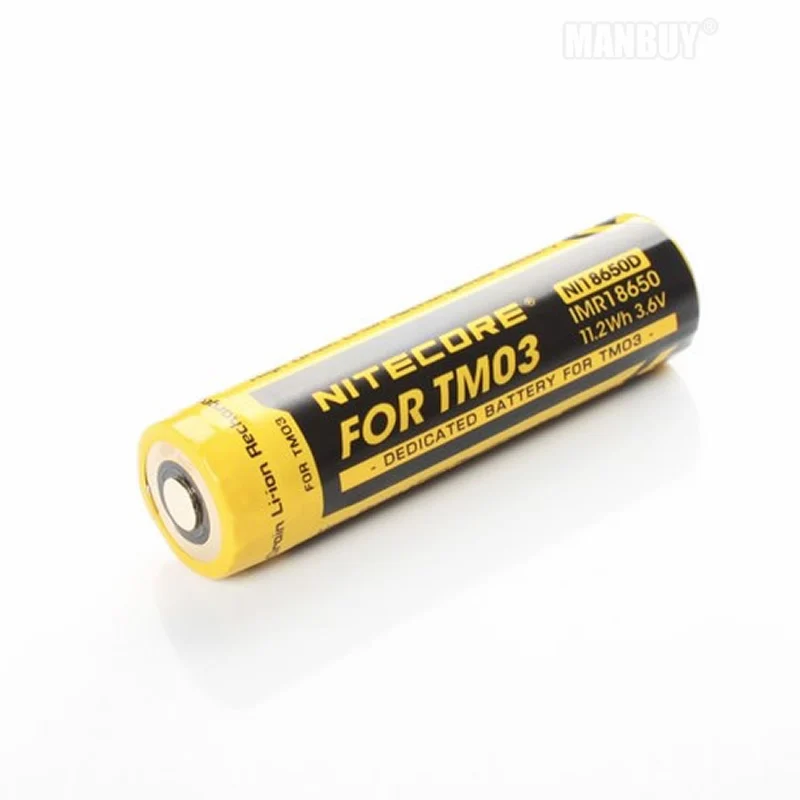 TOPSALE NITECORE IMR18650 11.2Wh 3 6 V литий-ионная аккумуляторная батарея NI18650D для TM03 TinyMonster