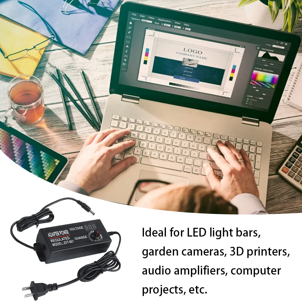 DC 3V-12V 5A Adapter Power Supply Adjustable Universal Switching Voltage Adapter EU/US Plug With 5.2inch Long Power Cable
DC 3V-12V 5A Adapter Power Supply Adjustable Universal Switching Voltage Adapter EU/US Plug With 5.2inch Long Power Cable
