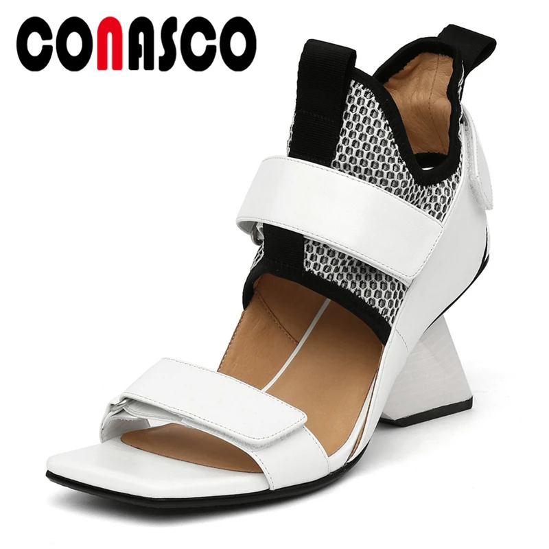 CONASCO Новинка; Сезон лето; Модные женские сандалии из натуральной кожи; Женские туфли-лодочки на необычном каблуке; Смешанные Цвета повседнев...
CONASCO Новинка; Сезон лето; Модные женские сандалии из натуральной кожи; Женские туфли-лодочки на необычном каблуке; Смешанные Цвета повседнев...