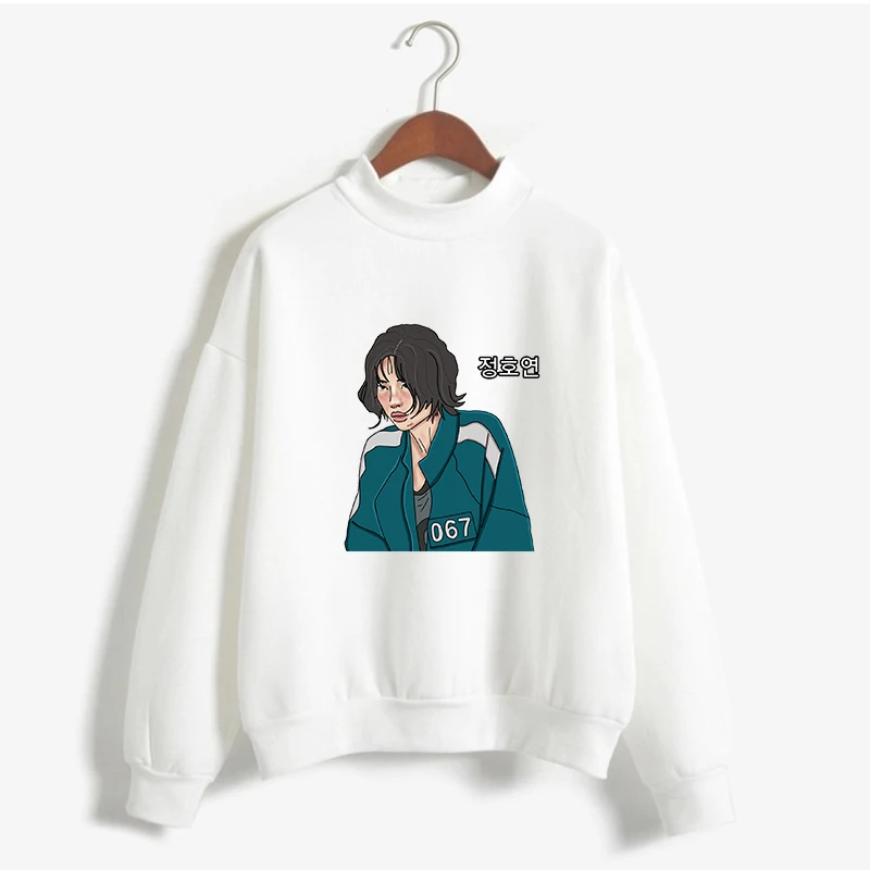 2022 Squid Game Pullover Fashion Figure Print Streetwear Korean Round Six Women Sweatshirt Fashion Tops Female Harajuku Clothing
2022 Squid Game Pullover Fashion Figure Print Streetwear Korean Round Six Women Sweatshirt Fashion Tops Female Harajuku Clothing