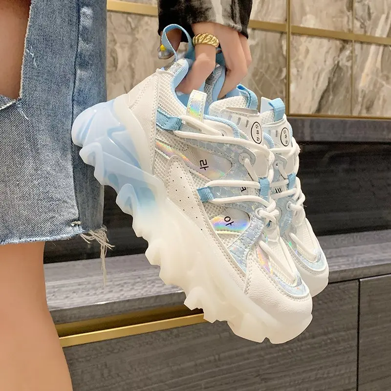 2021 New Sneakers Women Casual Platform Shoes Fashion Jelly Thick Bottom Ladies Trainers Chaussure Femme Chunky Sneakers Woman
2021 New Sneakers Women Casual Platform Shoes Fashion Jelly Thick Bottom Ladies Trainers Chaussure Femme Chunky Sneakers Woman