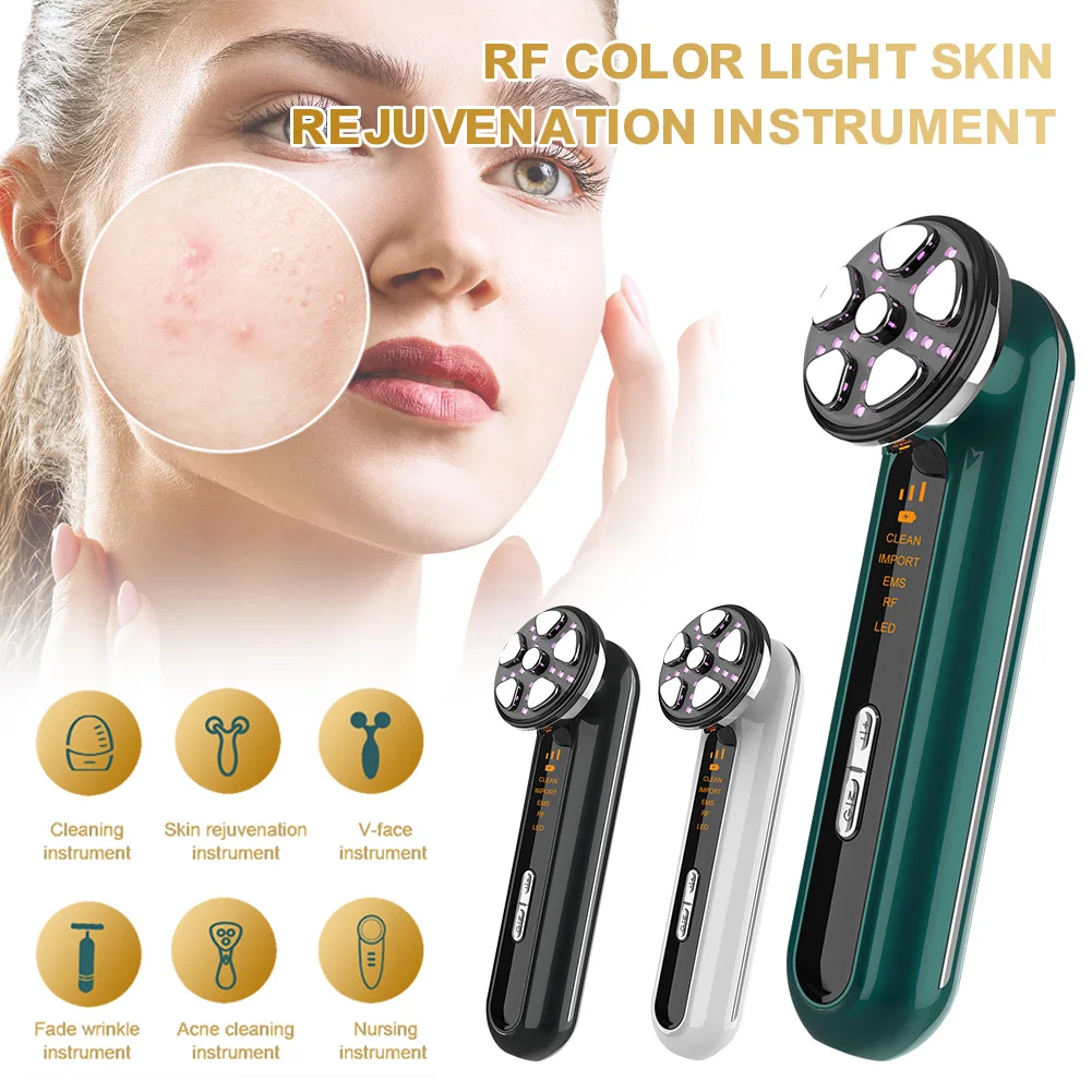 Facial Massager EMS Pulse Face Massage Device with 4 Light Sources Deep Cleaning Skin Lifting and Firming Skin Care Device
Facial Massager EMS Pulse Face Massage Device with 4 Light Sources Deep Cleaning Skin Lifting and Firming Skin Care Device