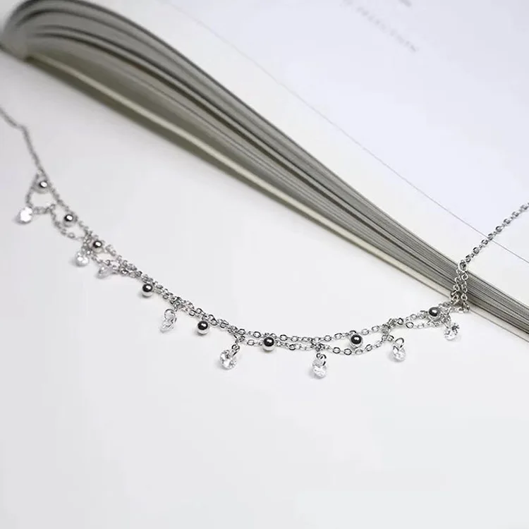 Shining Crystal Zircon Pendants Alloy Waterdrop Necklaces for Women Cherry Blossoms Time Wear My Jewelry Necklace
Shining Crystal Zircon Pendants Alloy Waterdrop Necklaces for Women Cherry Blossoms Time Wear My Jewelry Necklace