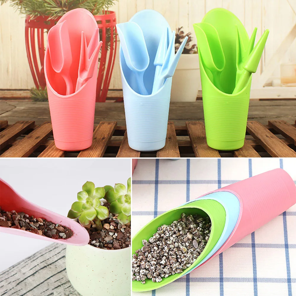 

4PCS Garden Planter kit DIY Accessories Sowing succulents transplant seedlings planted tool Bonsai fertilizer drilling device