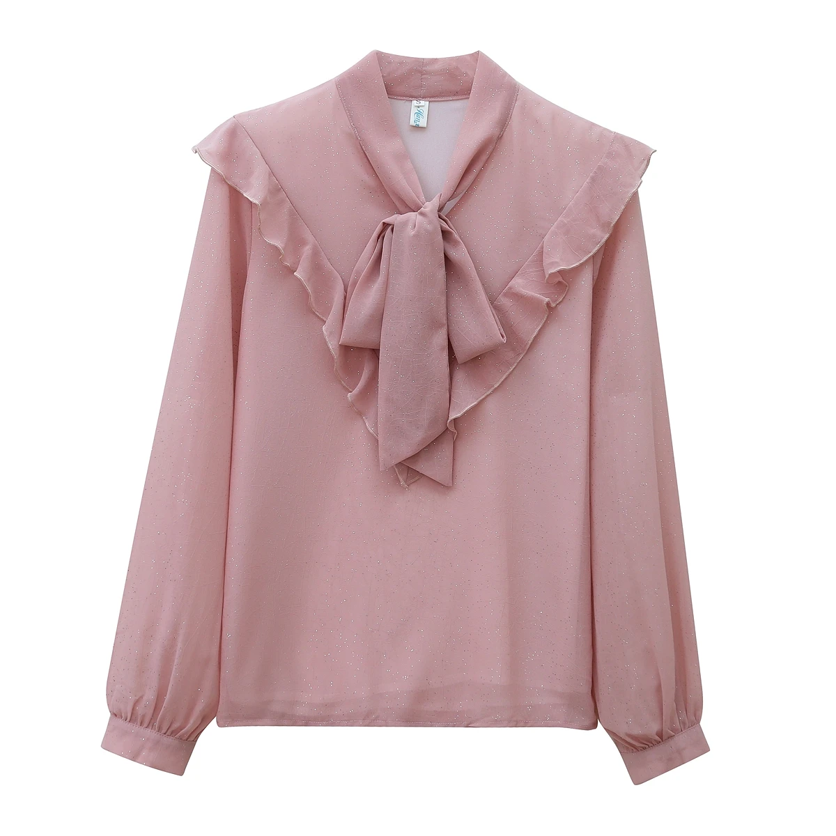 Bowknot Ruffled Spring New Fashion All-match Casual Temperament Blouse Korean Lace Sweet Chiffon Shirt
Bowknot Ruffled Spring New Fashion All-match Casual Temperament Blouse Korean Lace Sweet Chiffon Shirt