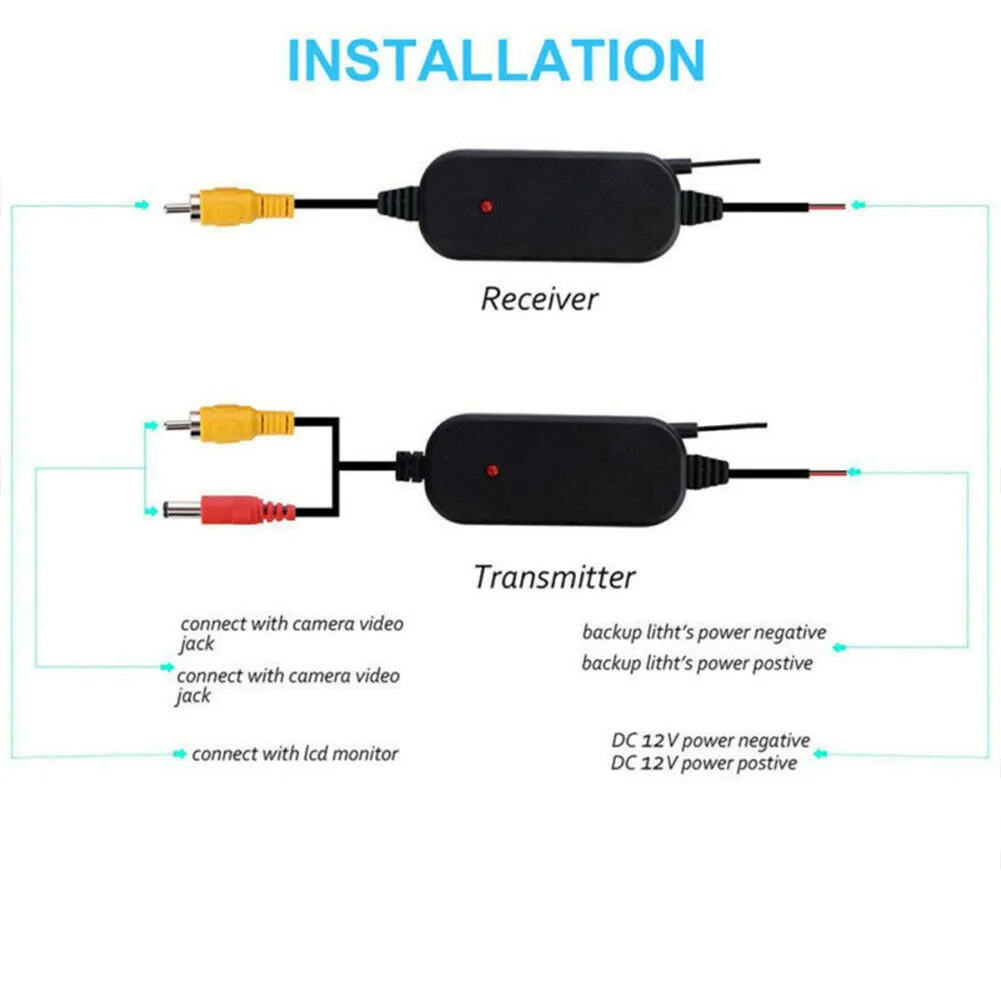 2.4G Wireless Video Transmitter & Receiver For Car Truck Rear View Reversing Camera USB 1Set Practical Quality
2.4G Wireless Video Transmitter & Receiver For Car Truck Rear View Reversing Camera USB 1Set Practical Quality