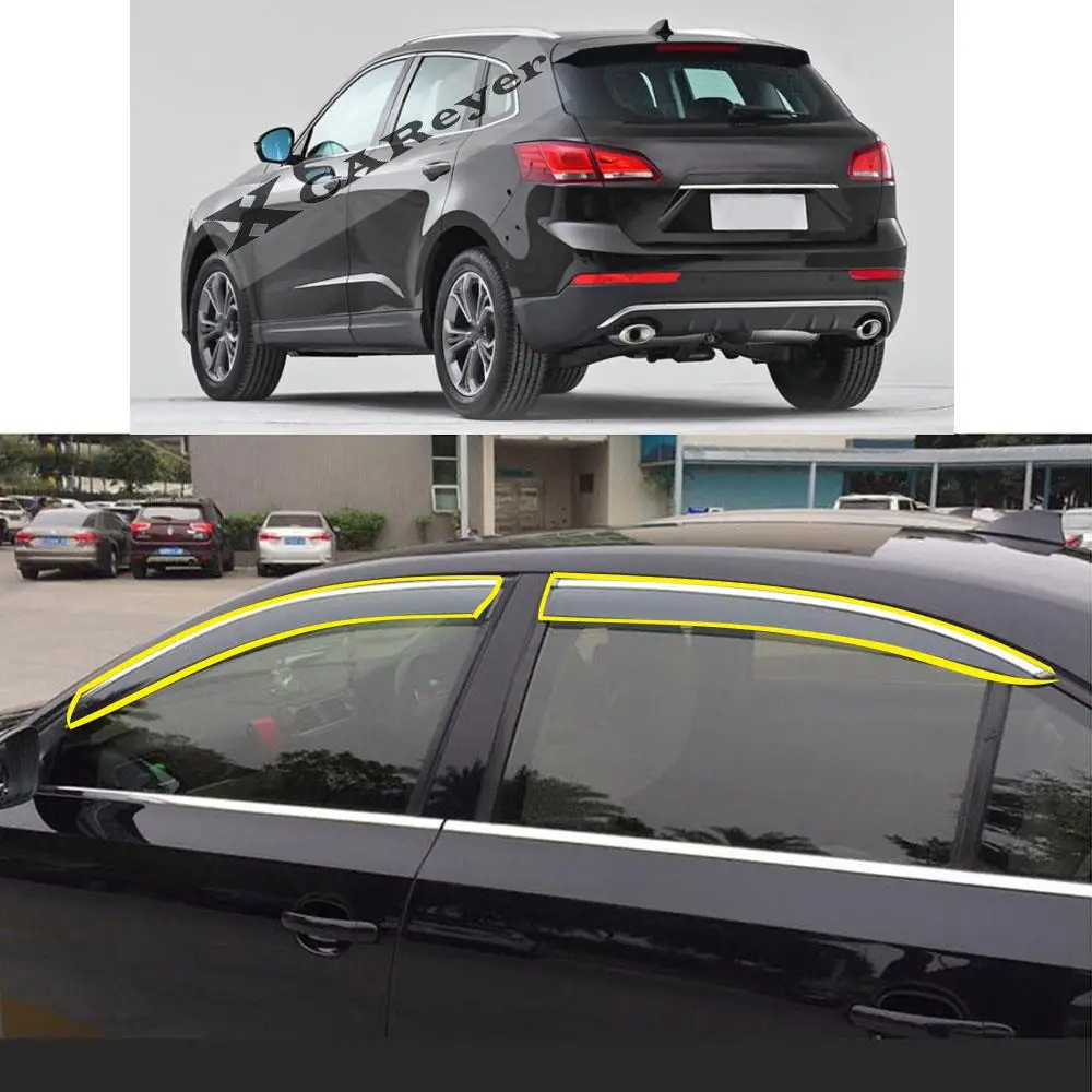 Car Body Styling Sticker Plastic Window Glass Wind Visor Rain/Sun/Smoke Weather Guard Vent Awnings For BORGWARD BX7 2017-2022
Car Body Styling Sticker Plastic Window Glass Wind Visor Rain/Sun/Smoke Weather Guard Vent Awnings For BORGWARD BX7 2017-2022