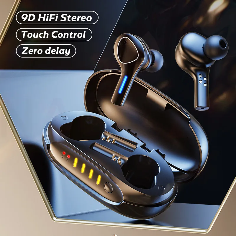 TWS 5.0 Wireless Bluetooth Earphone Touch Control Bluetooth Headphones With Micphones Sports Wtaerproof Earbuds HD Stereo Heaset
TWS 5.0 Wireless Bluetooth Earphone Touch Control Bluetooth Headphones With Micphones Sports Wtaerproof Earbuds HD Stereo Heaset