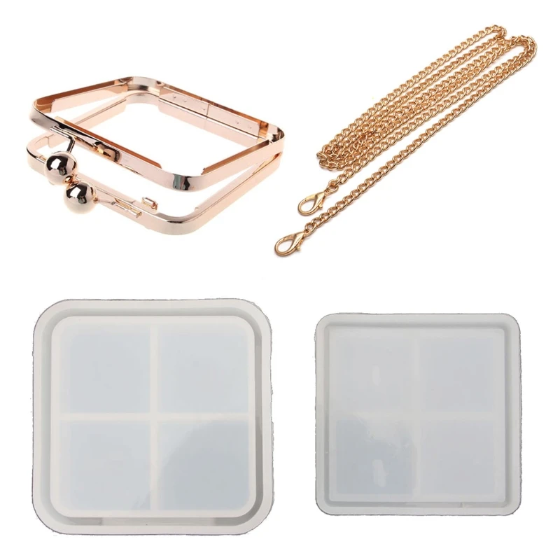 Handmade Clear Silicone Square Bags Molds Dynamic Liquid Handbags Mold Quicksand Bag Resin Casting Mold Art Craft Tools
Handmade Clear Silicone Square Bags Molds Dynamic Liquid Handbags Mold Quicksand Bag Resin Casting Mold Art Craft Tools