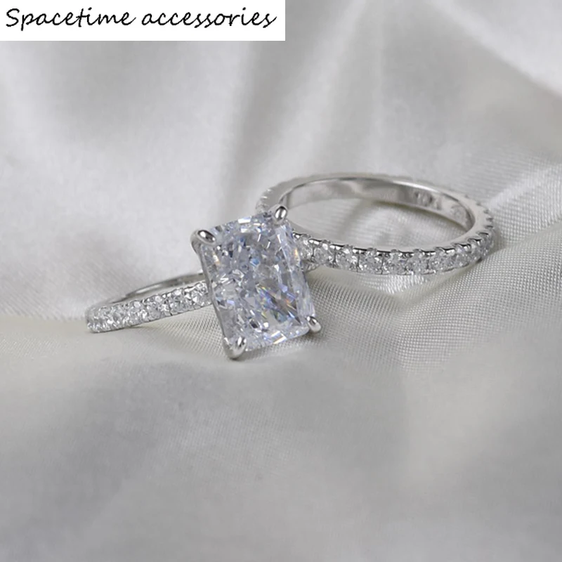 EarringSterling Wedding Rings Set For Women Sparkling 8*11MM High Carbon Diamond Engagement Party Fine Jewelry WholesaleRings
EarringSterling Wedding Rings Set For Women Sparkling 8*11MM High Carbon Diamond Engagement Party Fine Jewelry WholesaleRings
