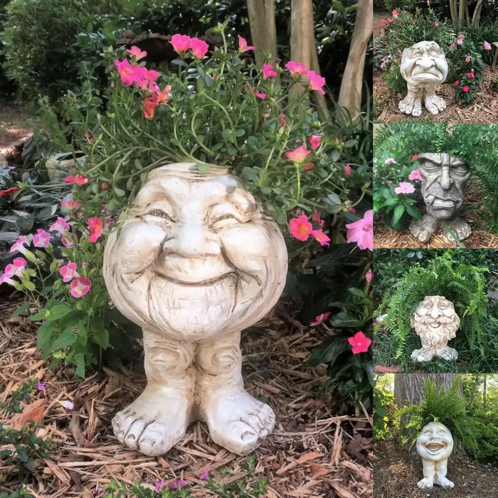 Funny Muggle Face Sculpture Interesting and Exquisite Resin Flower Pot Garden Vase Decoration
Funny Muggle Face Sculpture Interesting and Exquisite Resin Flower Pot Garden Vase Decoration
