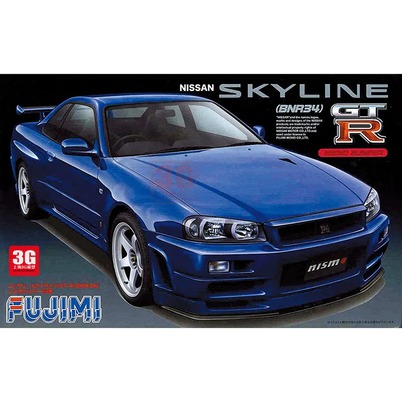 Статическая Сборная модель автомобиля Fujimi, масштаб 1/24, Nissan Skyline R34GTR Nismo, модель автомобиля, комплект 03703
Статическая Сборная модель автомобиля Fujimi, масштаб 1/24, Nissan Skyline R34GTR Nismo, модель автомобиля, комплект 03703