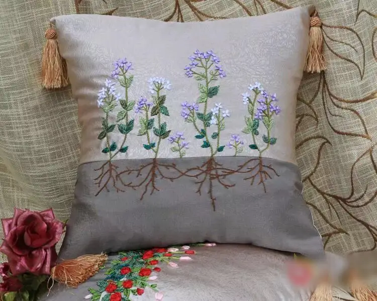 1pcs 45x45cm flower plant Ribbon embroidery kit pillow cushion cover car sofa set handcraft DIY handmade needlework art decor
1pcs 45x45cm flower plant Ribbon embroidery kit pillow cushion cover car sofa set handcraft DIY handmade needlework art decor