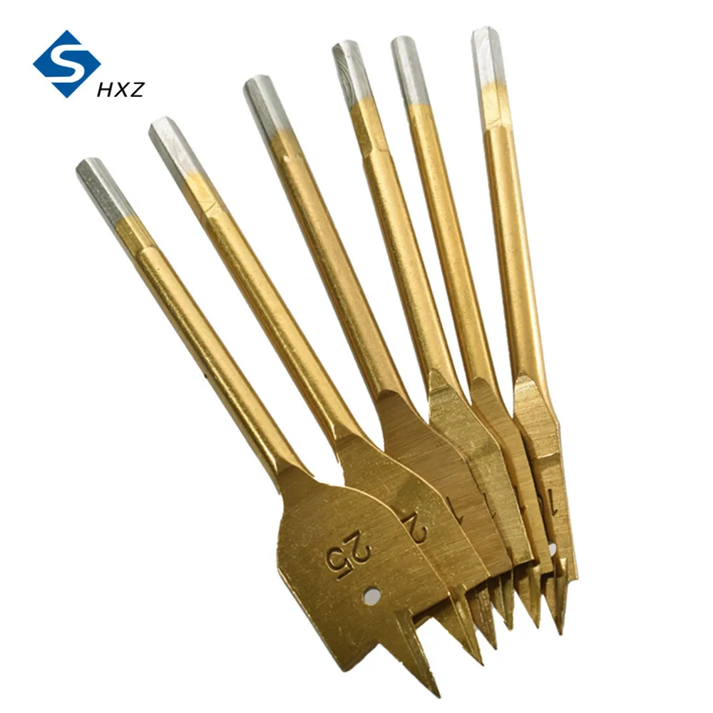 Sliver Gold Titanium Coating Hex Shank Spade Bits Flat Boring Bit Wood Drill Bit Power Tools Hole Saw 10/12/16/18/20/25mm
Sliver Gold Titanium Coating Hex Shank Spade Bits Flat Boring Bit Wood Drill Bit Power Tools Hole Saw 10/12/16/18/20/25mm