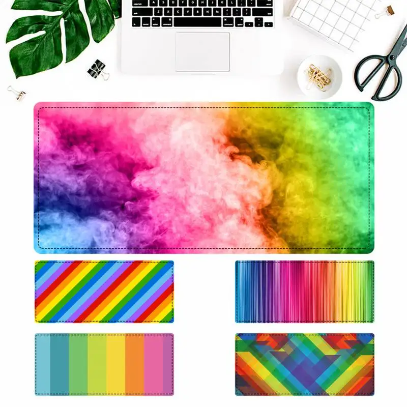 Promotion Rainbow colors Gaming Mouse Pad PC Laptop Gamer Mousepad Anime Antislip Mat Keyboard Desk Mat For Overwatch/CS GO
Promotion Rainbow colors Gaming Mouse Pad PC Laptop Gamer Mousepad Anime Antislip Mat Keyboard Desk Mat For Overwatch/CS GO
