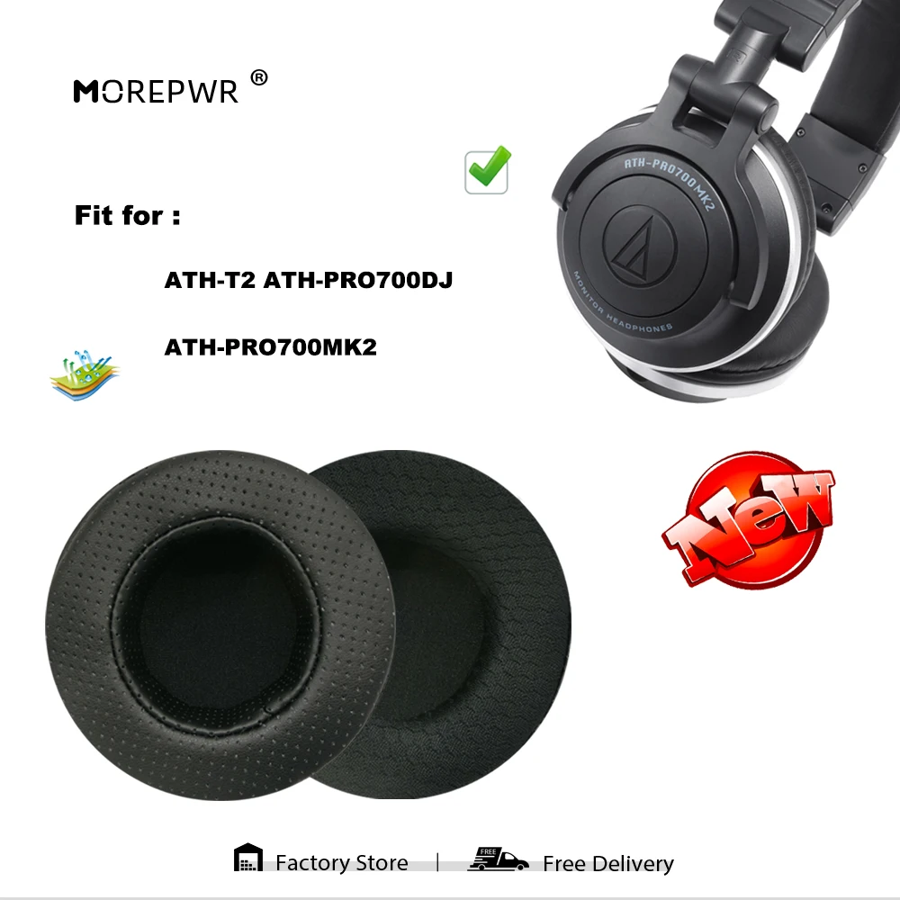 Morepwr New upgrade Replacement Ear Pads for ATH-T2 ATH-PRO700DJ ATH-PRO700MK2 Headset Parts Leather Cushion Velvet Earmuff 
Morepwr New upgrade Replacement Ear Pads for ATH-T2 ATH-PRO700DJ ATH-PRO700MK2 Headset Parts Leather Cushion Velvet Earmuff