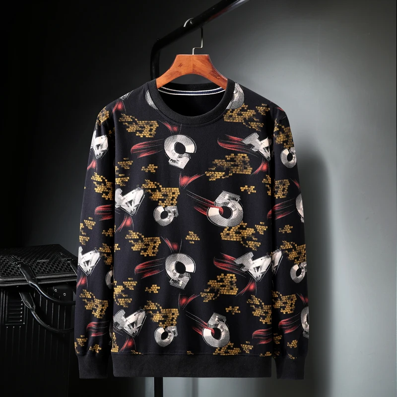 Мужская хлопковая футболка с длинным рукавом размеры 10XL/9XL/8XL/7XL/6XL|Мужские