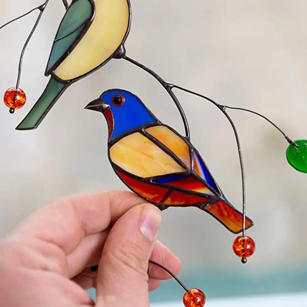Mini Stained Hummingbird Bird Home Window Hanging Glass Suncatcher Dreamcatcher Acrylic Colorful Hanging Birds Decoration
Mini Stained Hummingbird Bird Home Window Hanging Glass Suncatcher Dreamcatcher Acrylic Colorful Hanging Birds Decoration