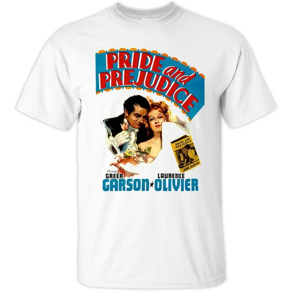Pride and Prejudice, Movie Poster (1940) T-shirt (white) Cotton Classic Fit
Pride and Prejudice, Movie Poster (1940) T-shirt (white) Cotton Classic Fit