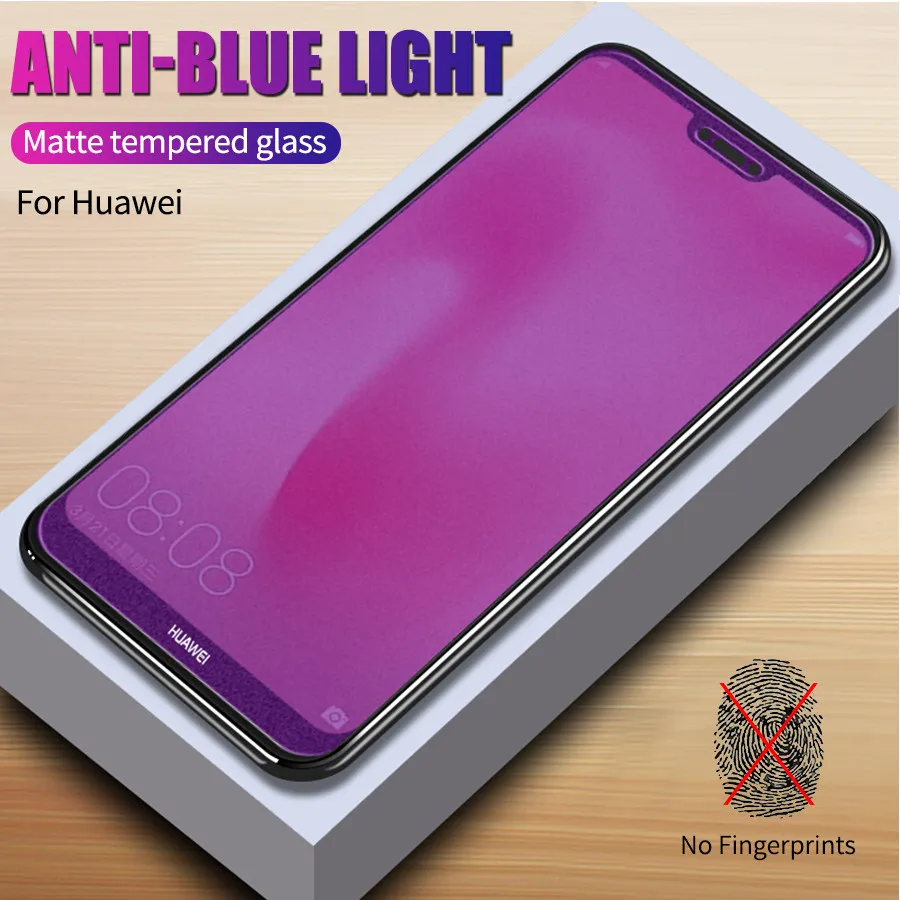 Закаленное стекло с защитой от синего света для Huawei Honor 20 Pro View 9X Play P30 Lite P Smart 2019