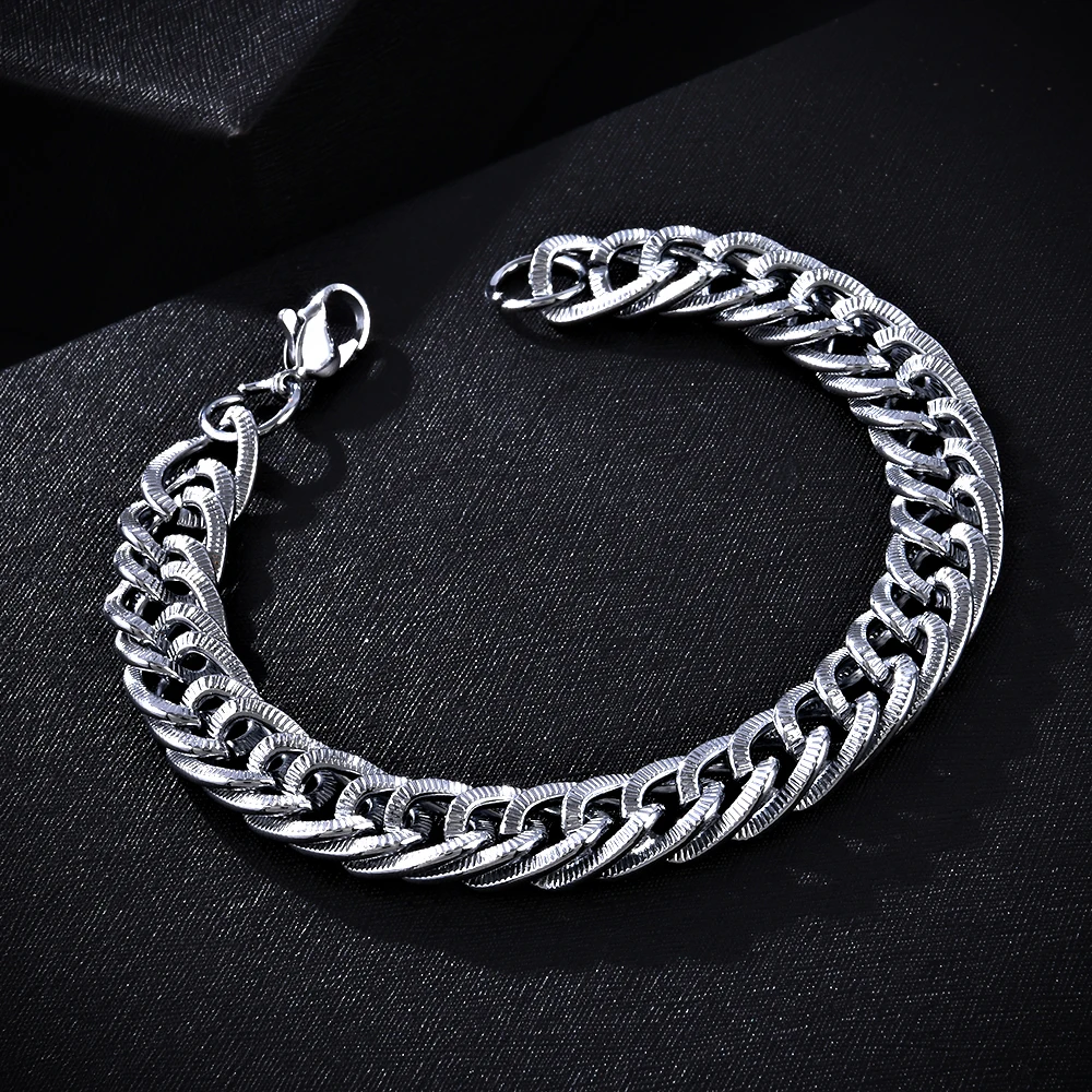 New Classic Bracelet for Men Women Curb Cuban Link Chain Stainless Steel Mens Womens Bracelets Chains Jewelry for Men Wholesale
New Classic Bracelet for Men Women Curb Cuban Link Chain Stainless Steel Mens Womens Bracelets Chains Jewelry for Men Wholesale
