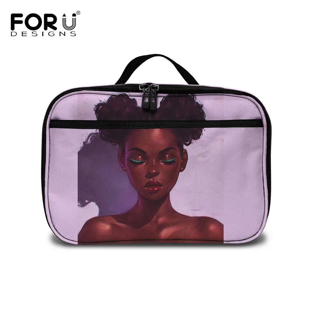 FORUDESIGNS Fashionable African Girl Lunch Bag Food Cooler Insulation Storage Bag for Ladies and Youth Travel Picnic Food Bag
FORUDESIGNS Fashionable African Girl Lunch Bag Food Cooler Insulation Storage Bag for Ladies and Youth Travel Picnic Food Bag