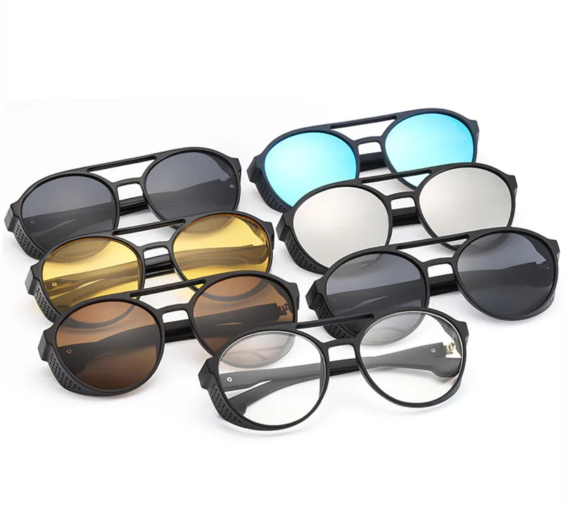 European and American trend punk new retro round sunglasses Fashion men's and women's eyewear jewelry Valentine's day gift
European and American trend punk new retro round sunglasses Fashion men's and women's eyewear jewelry Valentine's day gift