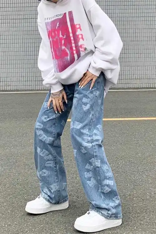 IEQJ New 2021 Spring And Summer Fashion Solid Color Loose High Waist Cozy Pants High Street Jeans Women's SK665
IEQJ New 2021 Spring And Summer Fashion Solid Color Loose High Waist Cozy Pants High Street Jeans Women's SK665