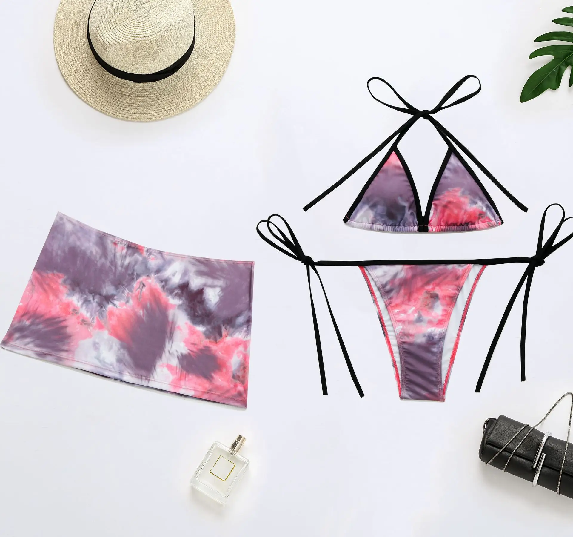 Summer Sea Beach Sexy Multicolor Bikini Set Bandage Biquini 3 Pieces High Waist Ladies Triangle Chest Pad Swimsuit 
Summer Sea Beach Sexy Multicolor Bikini Set Bandage Biquini 3 Pieces High Waist Ladies Triangle Chest Pad Swimsuit