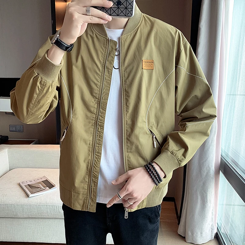Fall 2021 new fashion all-match casual baseball collar men's jacket long-sleeved jacket trend and comfort
Fall 2021 new fashion all-match casual baseball collar men's jacket long-sleeved jacket trend and comfort