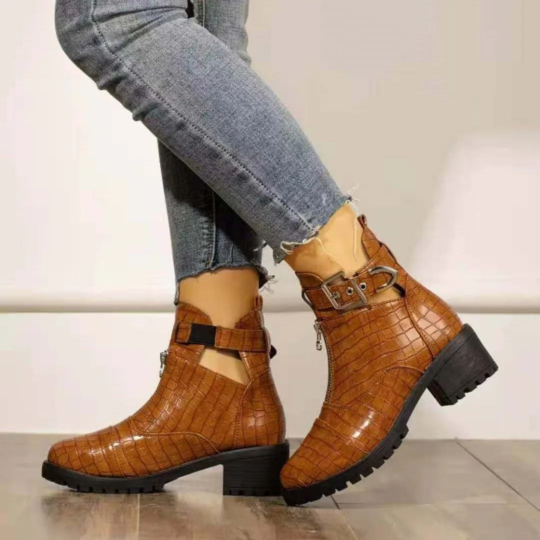 Fashion Platform Ankle Boots Women Spring Autumn Black Leather Thick Heel Boots Ladies Worker Womens Boots
Fashion Platform Ankle Boots Women Spring Autumn Black Leather Thick Heel Boots Ladies Worker Womens Boots