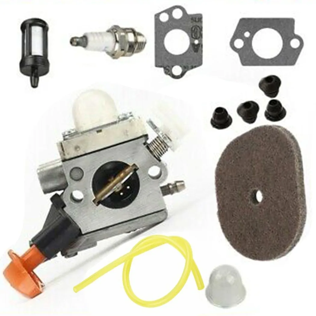 For Stihl FS100R FS110 FS110R FR130T/FS130 FS130R HL100 HL100K Carburetor Kit Air Filter Primer Bulb Fuel Filter Gasket
For Stihl FS100R FS110 FS110R FR130T/FS130 FS130R HL100 HL100K Carburetor Kit Air Filter Primer Bulb Fuel Filter Gasket