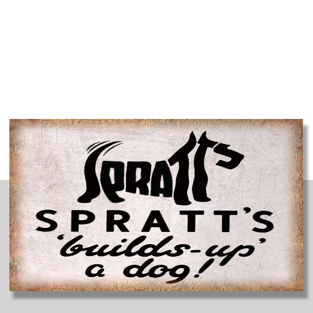 Spratts, корм для собак, ретро репродукция, металлический жестяной знак, Постер, настенный налет
Spratts, корм для собак, ретро репродукция, металлический жестяной знак, Постер, настенный налет