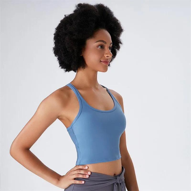 Women Solid Nylon Yoga Sports Bras Running Quick-Drying Fitness Vest Female Workout Bra Anti-Sweat Clothes 
Women Solid Nylon Yoga Sports Bras Running Quick-Drying Fitness Vest Female Workout Bra Anti-Sweat Clothes