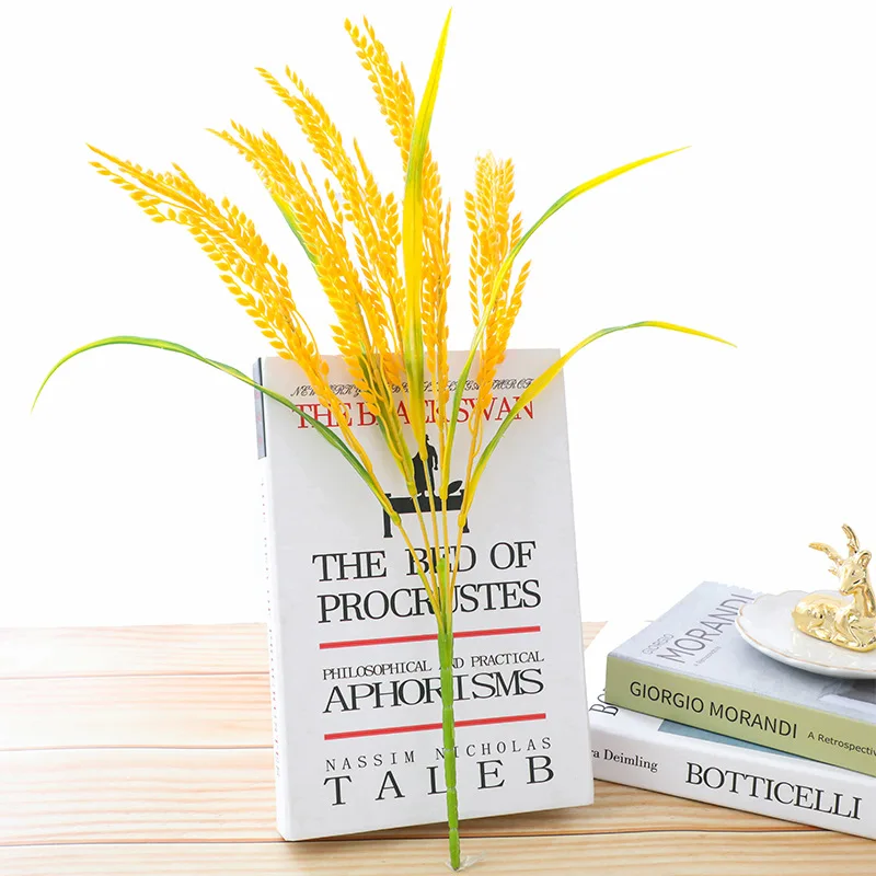 Golden Wheat Ears 7 Trunk Artificial Paddy Plastic Plant Pampas Grass for Garden Fall Decor Home Decoration Fake Plant Flowers
Golden Wheat Ears 7 Trunk Artificial Paddy Plastic Plant Pampas Grass for Garden Fall Decor Home Decoration Fake Plant Flowers