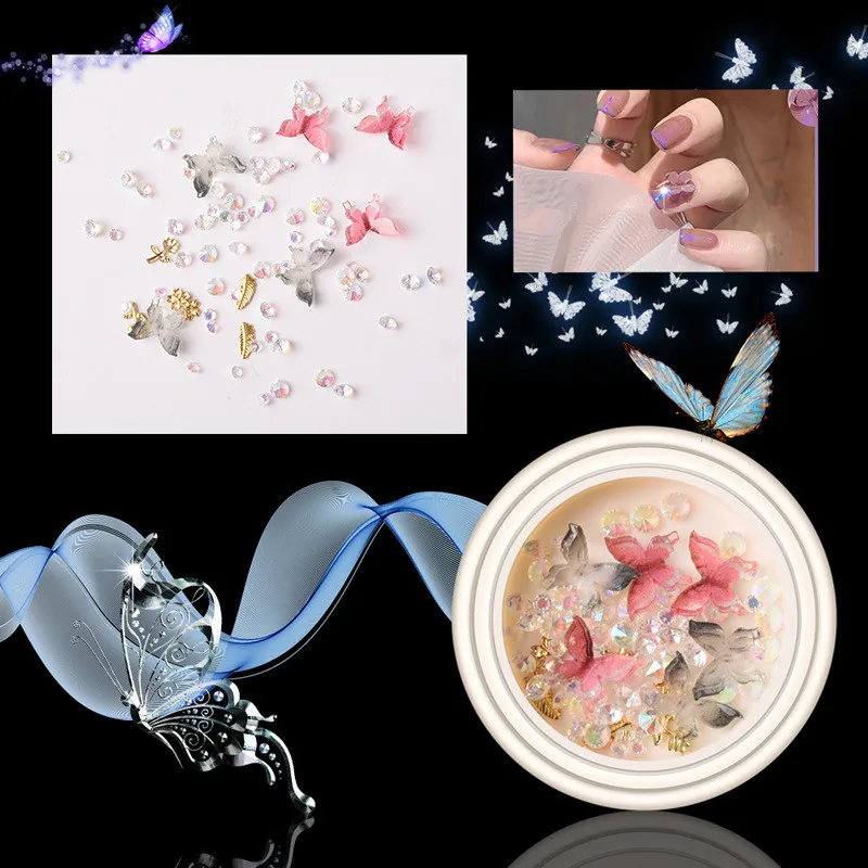 Nail Art Color Flash Sequin 3D Mixed Butterfly Alloy Nail Rhinestone Jewelry DIY Resin Nail Strap Professional Nail Supplies
Nail Art Color Flash Sequin 3D Mixed Butterfly Alloy Nail Rhinestone Jewelry DIY Resin Nail Strap Professional Nail Supplies