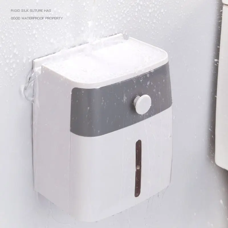 Bathroom Waterproof Tissue Storage Box Toilet Paper Roll Holder Wall Mount X37B
Bathroom Waterproof Tissue Storage Box Toilet Paper Roll Holder Wall Mount X37B