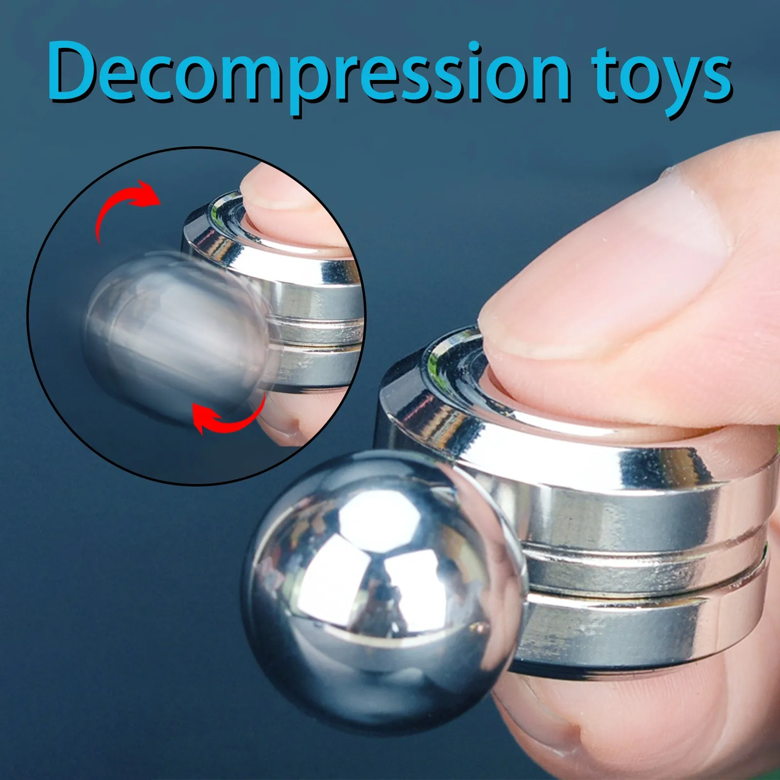 

New Fidget Spinner Toys Adult Antistress Magnetic Metal Spiner Ball Stress Reliever Artificial Satellite Hand Spinner Stress Toy