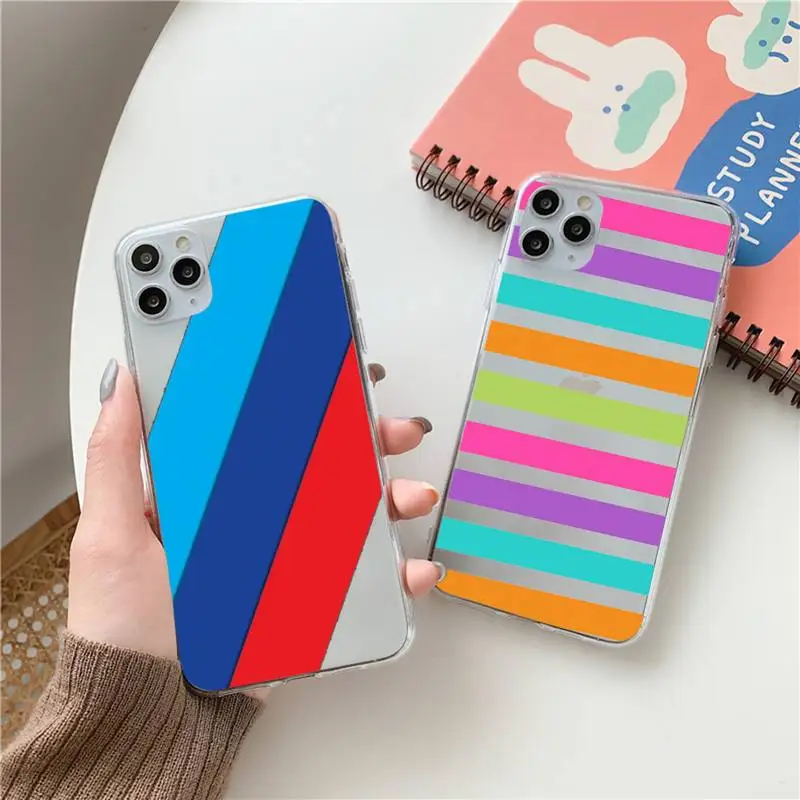 Rainbow stripes simple Phone Case Transparent for Clear iPhone case 11 12 mini pro XS MAX 8 7 6 6S Plus X 5S SE 2020 XR
Rainbow stripes simple Phone Case Transparent for Clear iPhone case 11 12 mini pro XS MAX 8 7 6 6S Plus X 5S SE 2020 XR