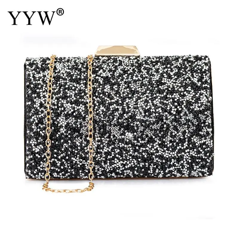 Сумка-клатч женская из искусственной кожи, с бриллиантами 
Сумка-клатч женская из искусственной кожи, с бриллиантами