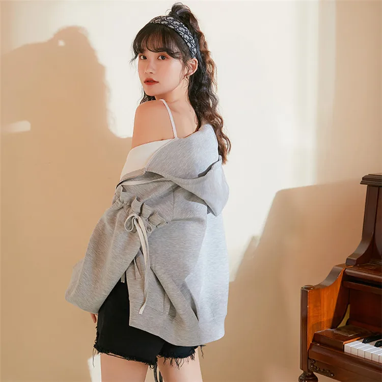 New Autumn Casual Loose Cotton Sweatshirt Women All-Match Thick Hooded Coats Winter Long Sleeve Hoodies Drawstring Colthing
New Autumn Casual Loose Cotton Sweatshirt Women All-Match Thick Hooded Coats Winter Long Sleeve Hoodies Drawstring Colthing