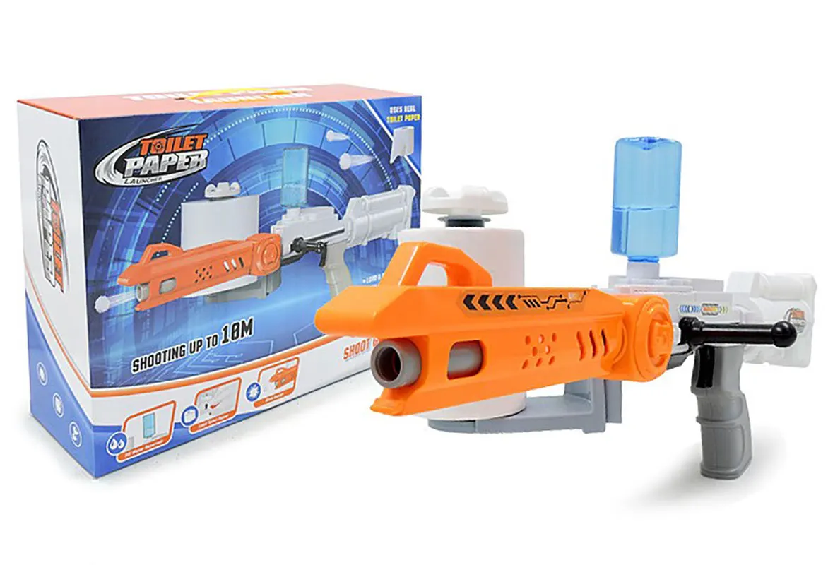 New Children's Toy Toilet Paper Launcher Kid Paper Bullet Gun Boy Toilet Roll Paper Water Gun Simulation Gun Pistol Kids Gifts
New Children's Toy Toilet Paper Launcher Kid Paper Bullet Gun Boy Toilet Roll Paper Water Gun Simulation Gun Pistol Kids Gifts