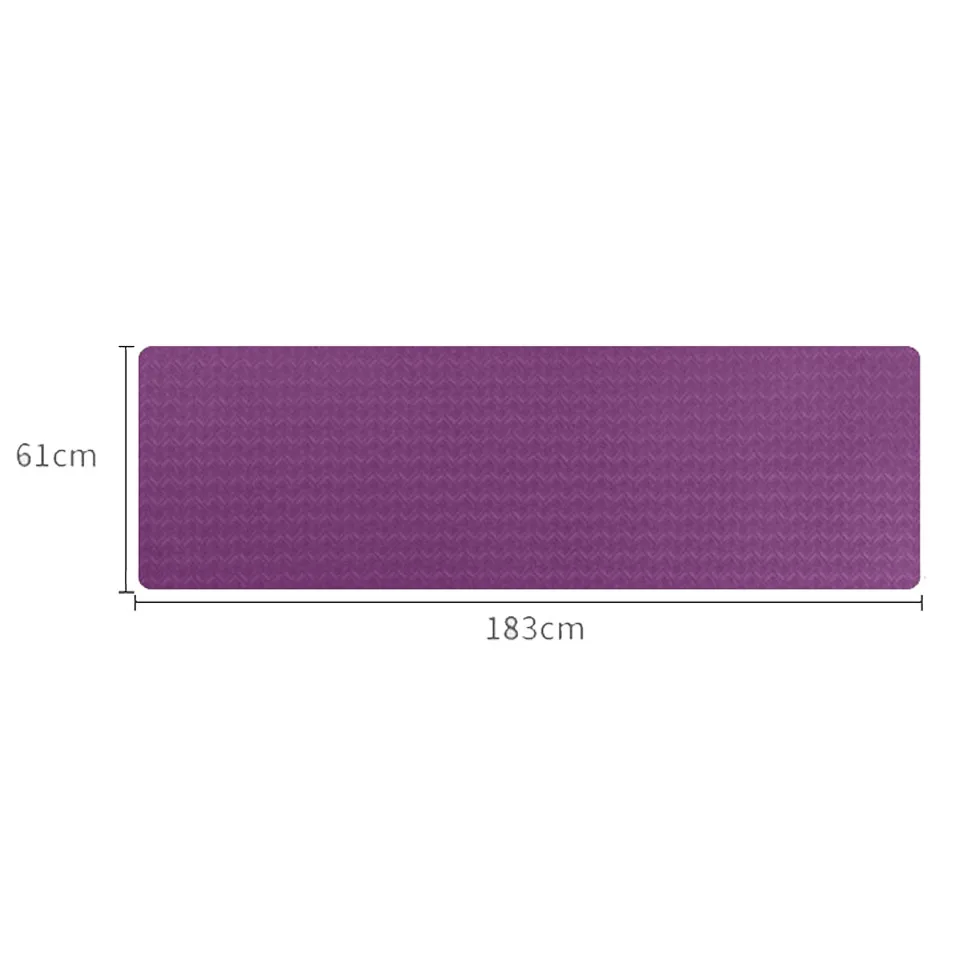 Loogdeel 1830*610*6mm Thick Double Color Non-slip TPE Yoga Mat Quality Exercise Sport Mat for Fitness Gym Home Tasteless Pad 
Loogdeel 1830*610*6mm Thick Double Color Non-slip TPE Yoga Mat Quality Exercise Sport Mat for Fitness Gym Home Tasteless Pad