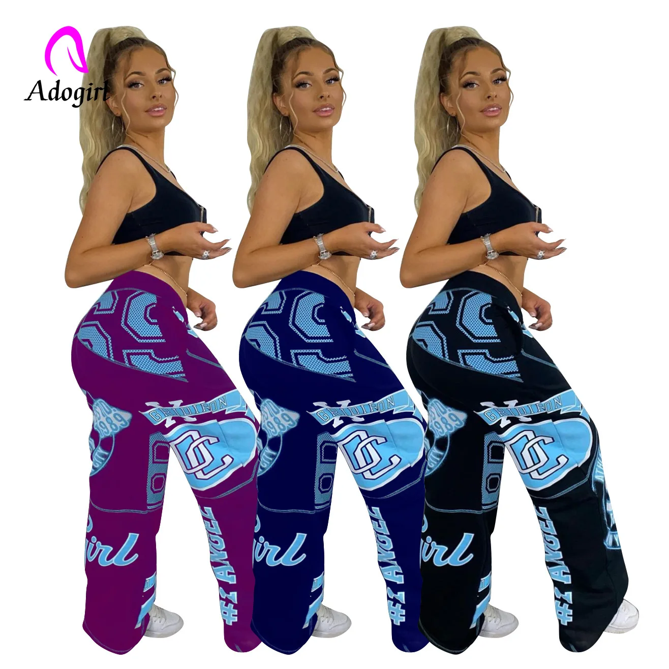 Letter Printed Women Wide Leg Pants Drawstring Fitness Loose Trouser 2021 Summer Sporty Yoga Jogger Bottom Casual Cargo Pants
Letter Printed Women Wide Leg Pants Drawstring Fitness Loose Trouser 2021 Summer Sporty Yoga Jogger Bottom Casual Cargo Pants