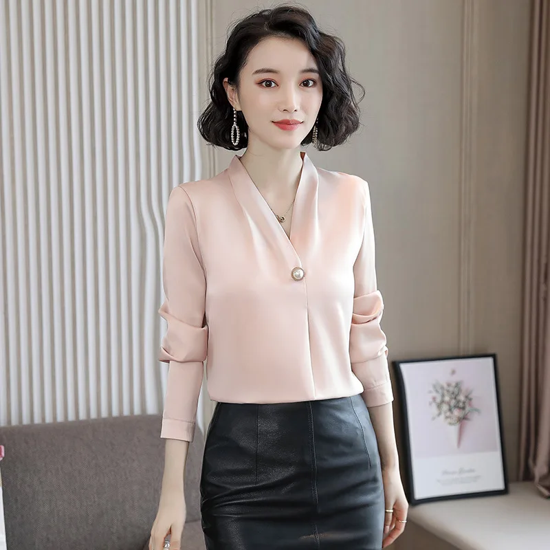 Blusas Mujer De Moda 2021 V-neck Office Ladies Tops Long Sleeve Women Chiffon Blouse Women Tops Womens Tops And Blouses
Blusas Mujer De Moda 2021 V-neck Office Ladies Tops Long Sleeve Women Chiffon Blouse Women Tops Womens Tops And Blouses