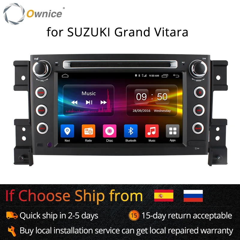 Фото 4G SIM LTE 1024*600 Octa 8 Core Android6.0 для SUZUKI GRAND VITARA 2005 2015 автомобильный DVD плеер навигация GPS