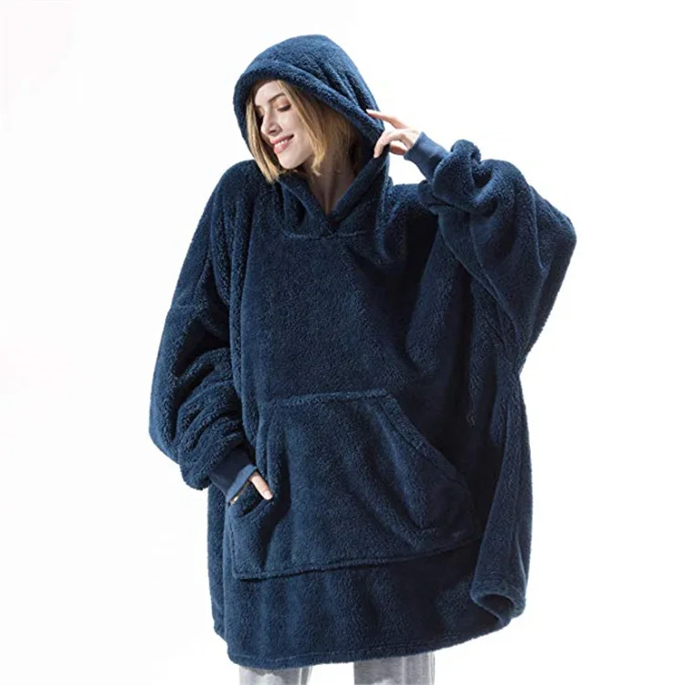 Winter Warm TV Sofa Blanket with Sleeves Fleece Pocket Hooded Weighted Blanket Adults Kids Oversized Sweatshirt Blanket for Bed
Winter Warm TV Sofa Blanket with Sleeves Fleece Pocket Hooded Weighted Blanket Adults Kids Oversized Sweatshirt Blanket for Bed